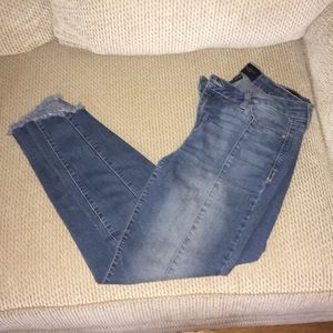 Mid rise ankle skinny jeans